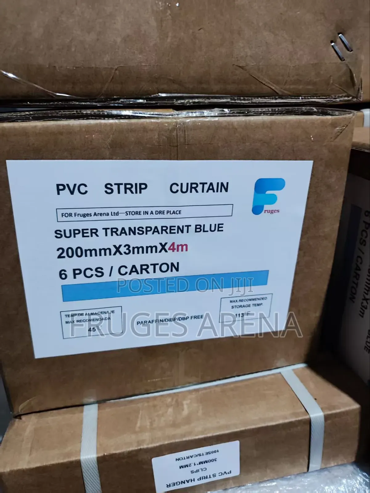 3mm X200mmx 4m Transparent Ready-to-Install PVC Curtain Kit