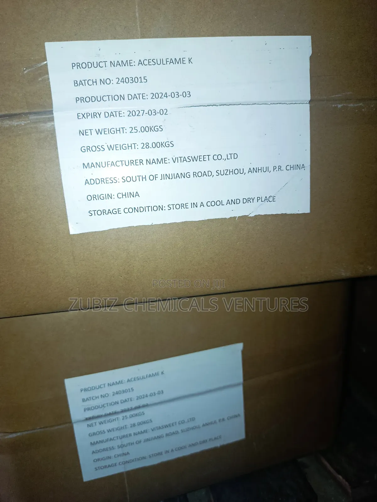 Acesulfame K Sweetener Ack