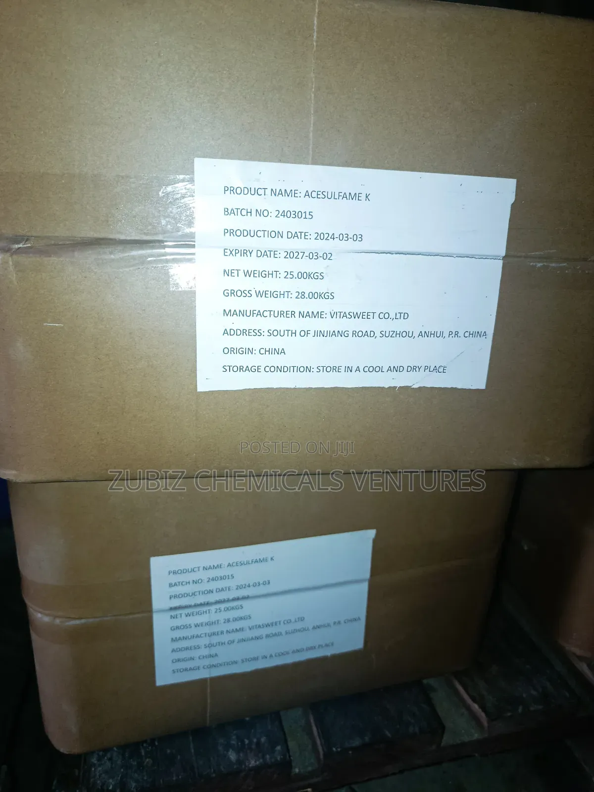 Acesulfame K Sweetener Ack