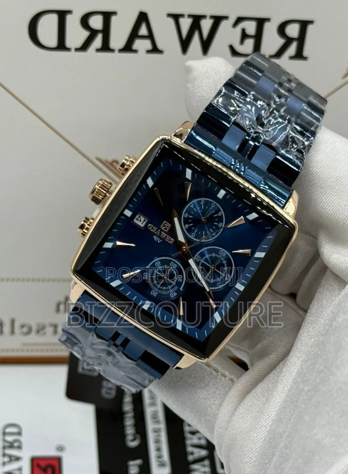 Original Rewardvip Blue Dial, Analog Stainless Steel Watch