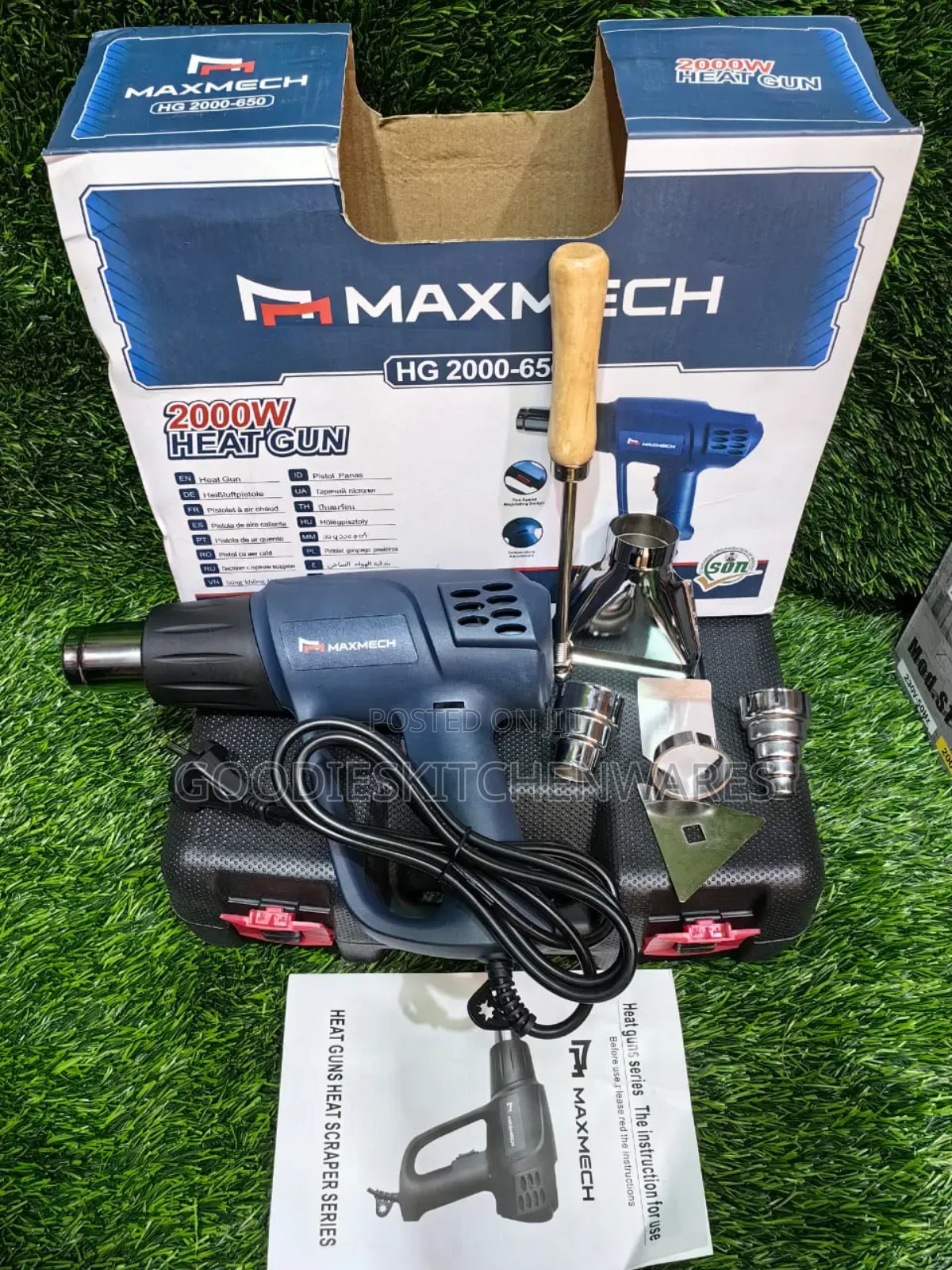 Electric Heat Gun With Box and Accessories