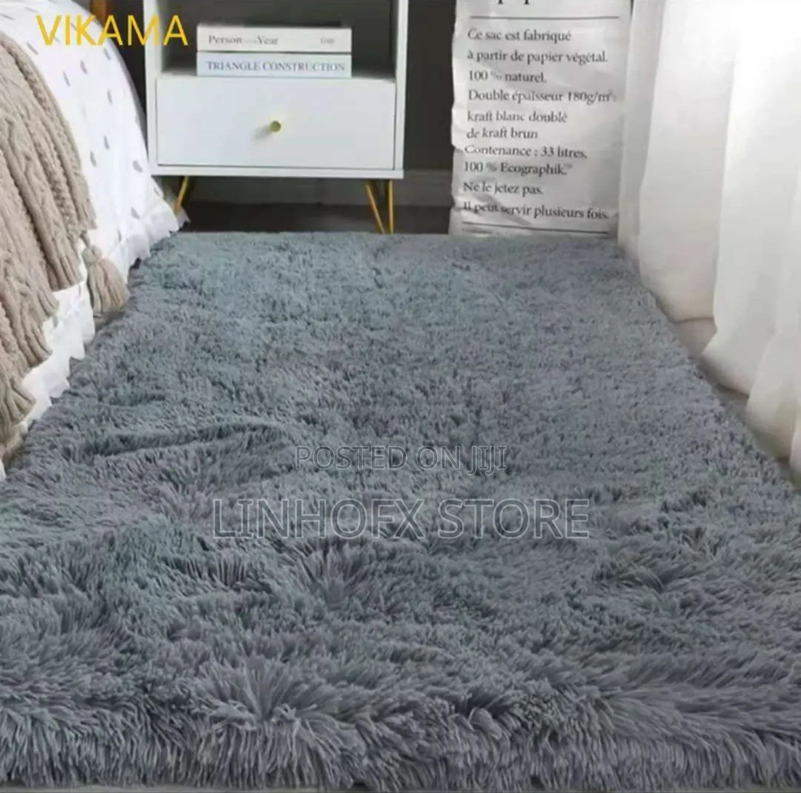 Plush Soft Fluffy Centre Rugs 160x230cm(5by7)Ft