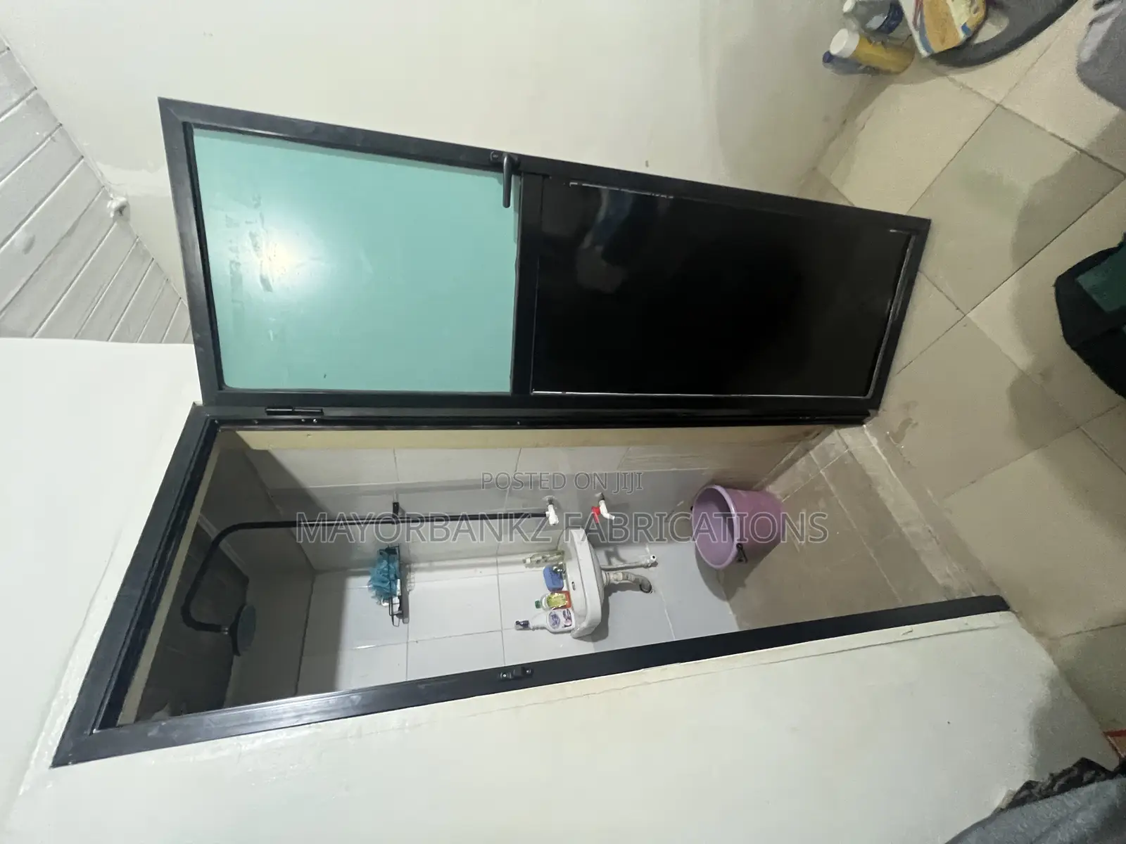 Toilet Door With Mirror