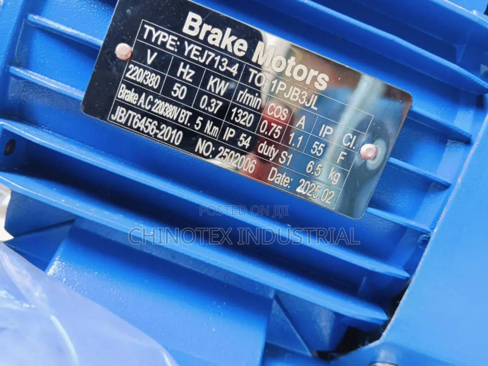 Blake Motor 0.37kw/0.5hp 1320rpm 3phase