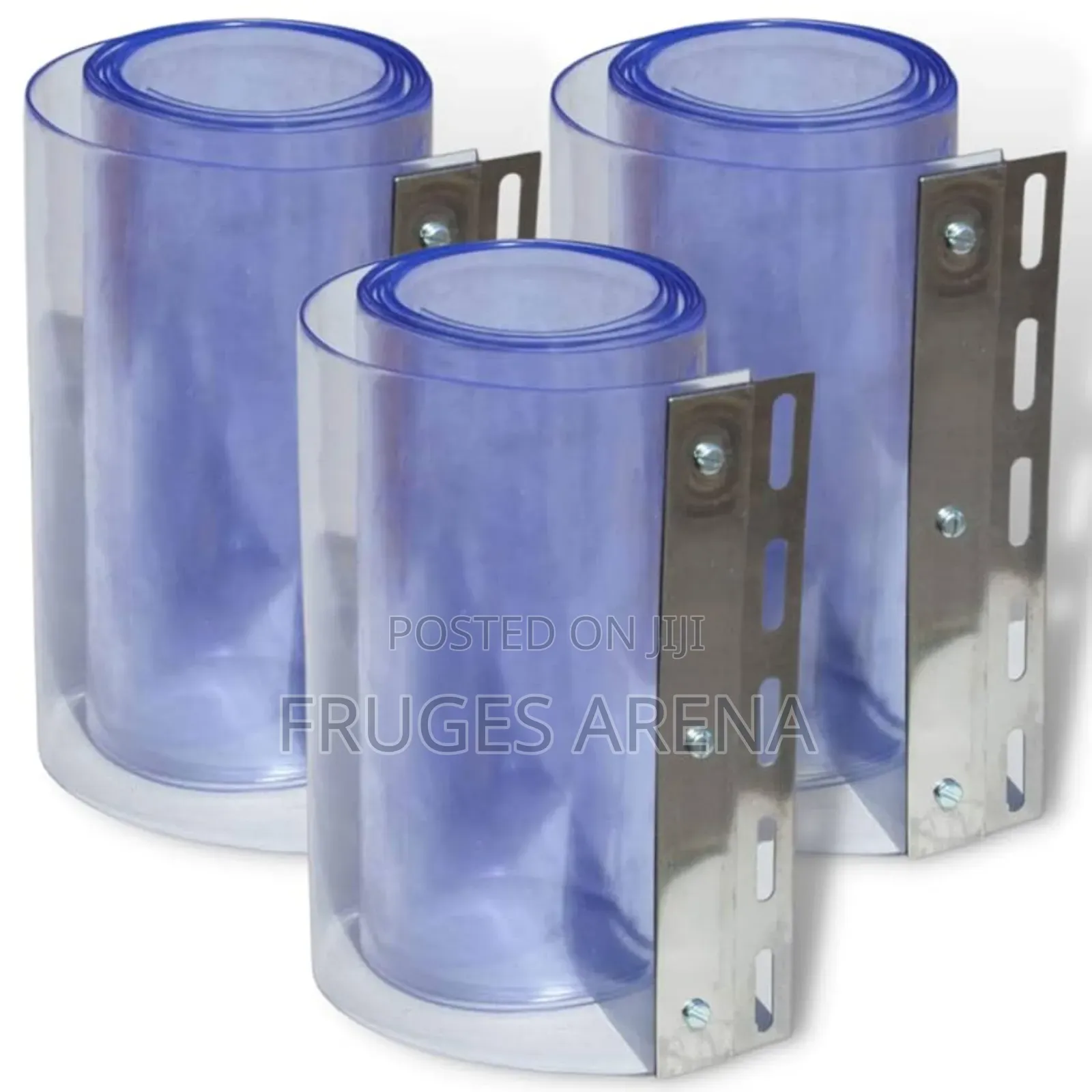PVC Strip Curtains 3mmx200mm–4m Length With Installation Kit