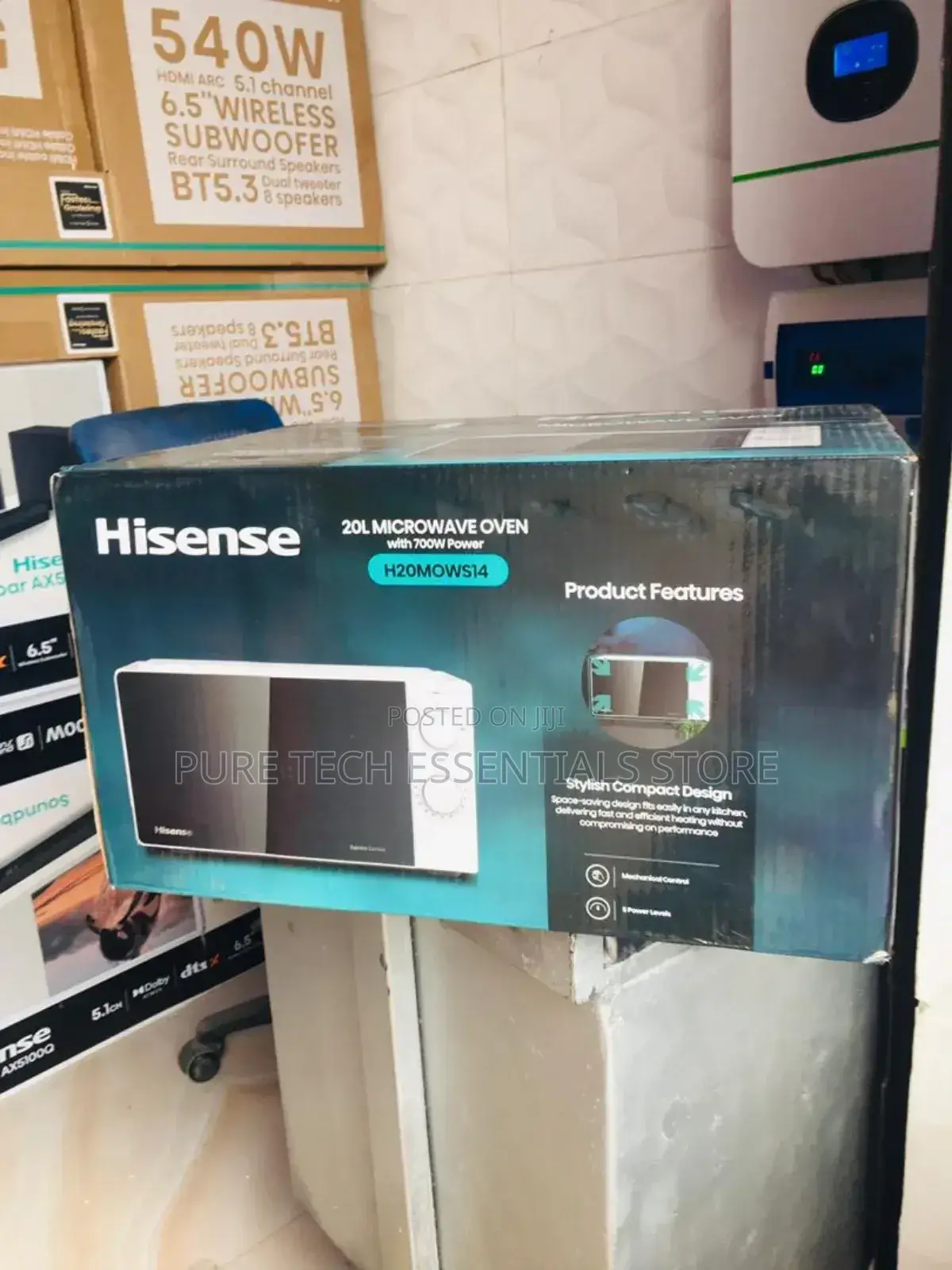 New Hisense 20 Litre White Microwave