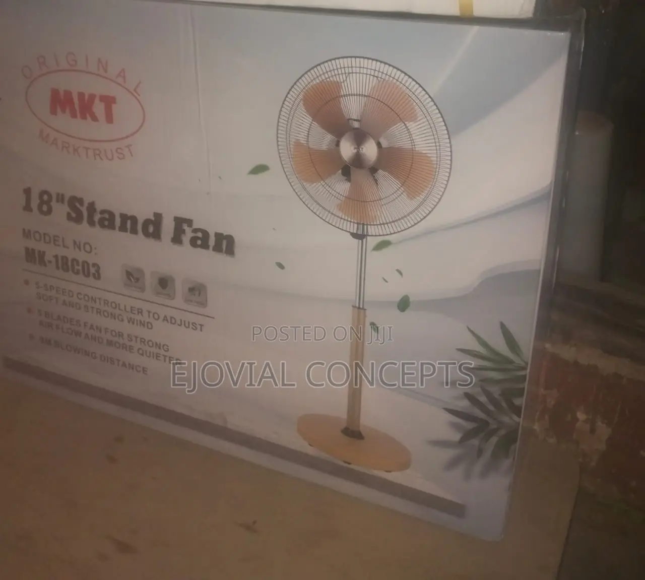MKT Mk-18c03 18-Inch Stand Fan – Powerful Quiet Cooling