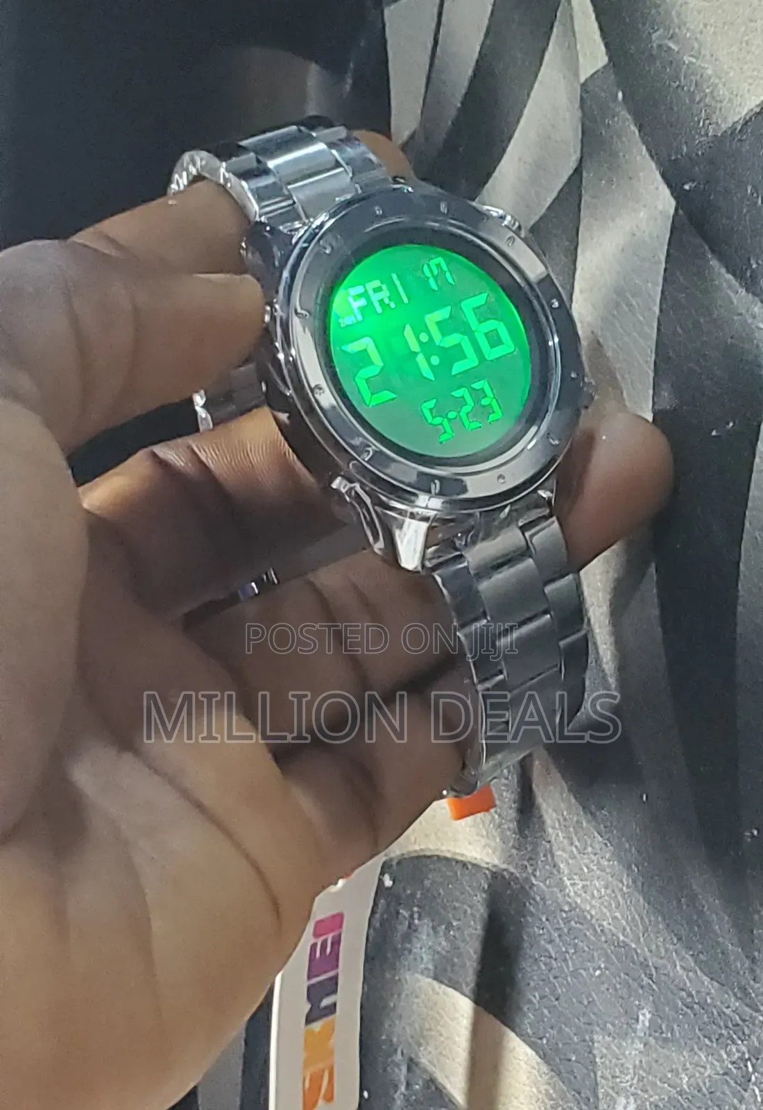 Countdown Digital Men's Bracelet Strap Wrist Watch