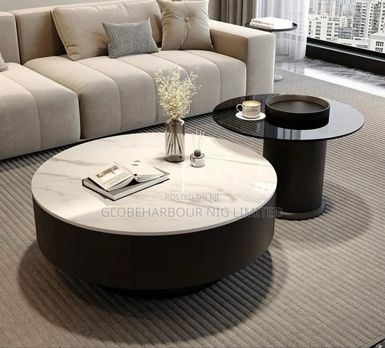 Luxury Center Console Table in Two in One