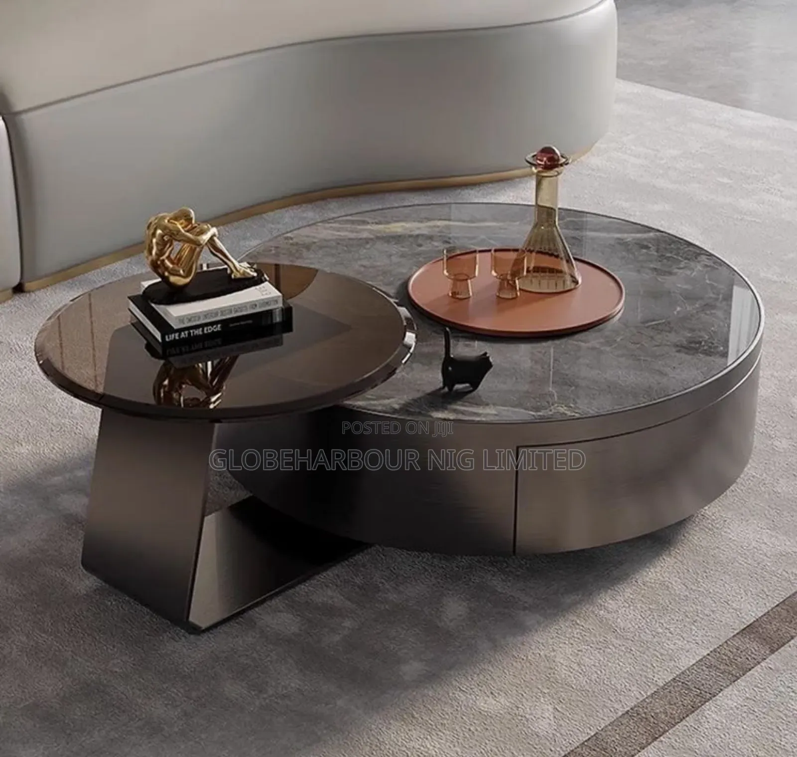 Luxury Center Console Table in Two in One