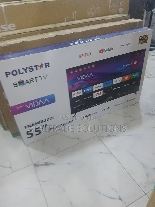 Polystar 55" Smart Led Tv – Powerful Entertainment