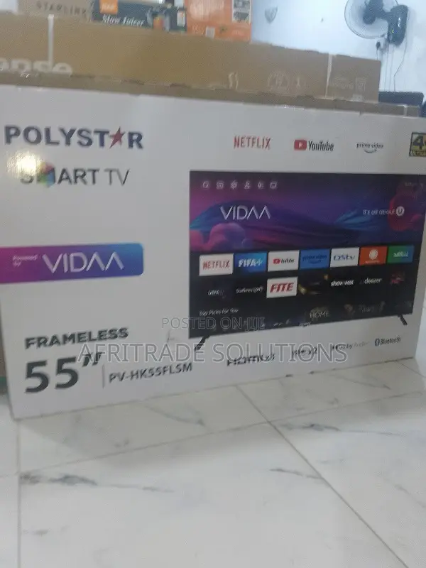 Polystar 55" Ultra Hd Tv – Netflix, Youtube, Hdmi