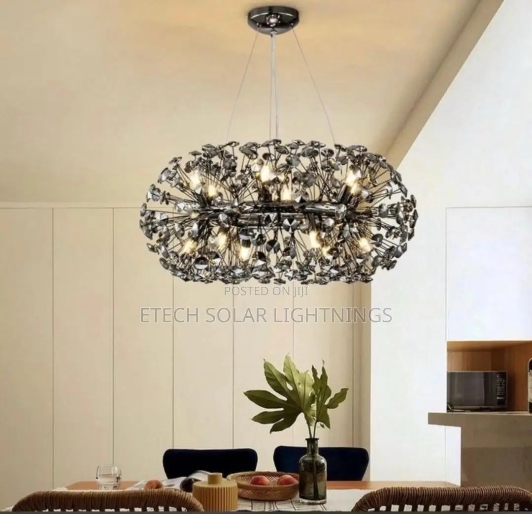 Luxury Modern Round Crystal Living Room Dining Chandelier