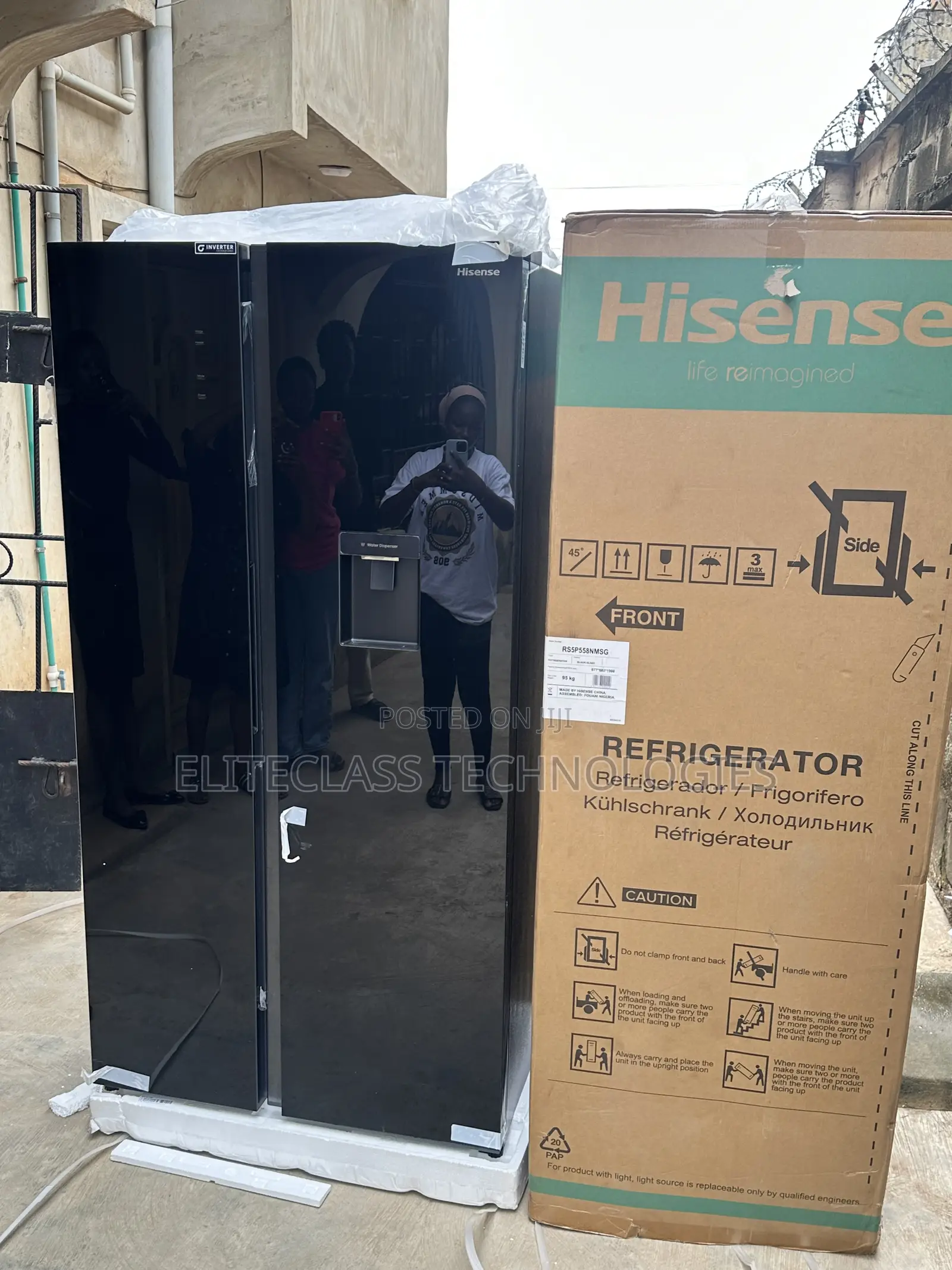 Hisense Ref 5p558nmsg Water-Dispensing Fridge 529l