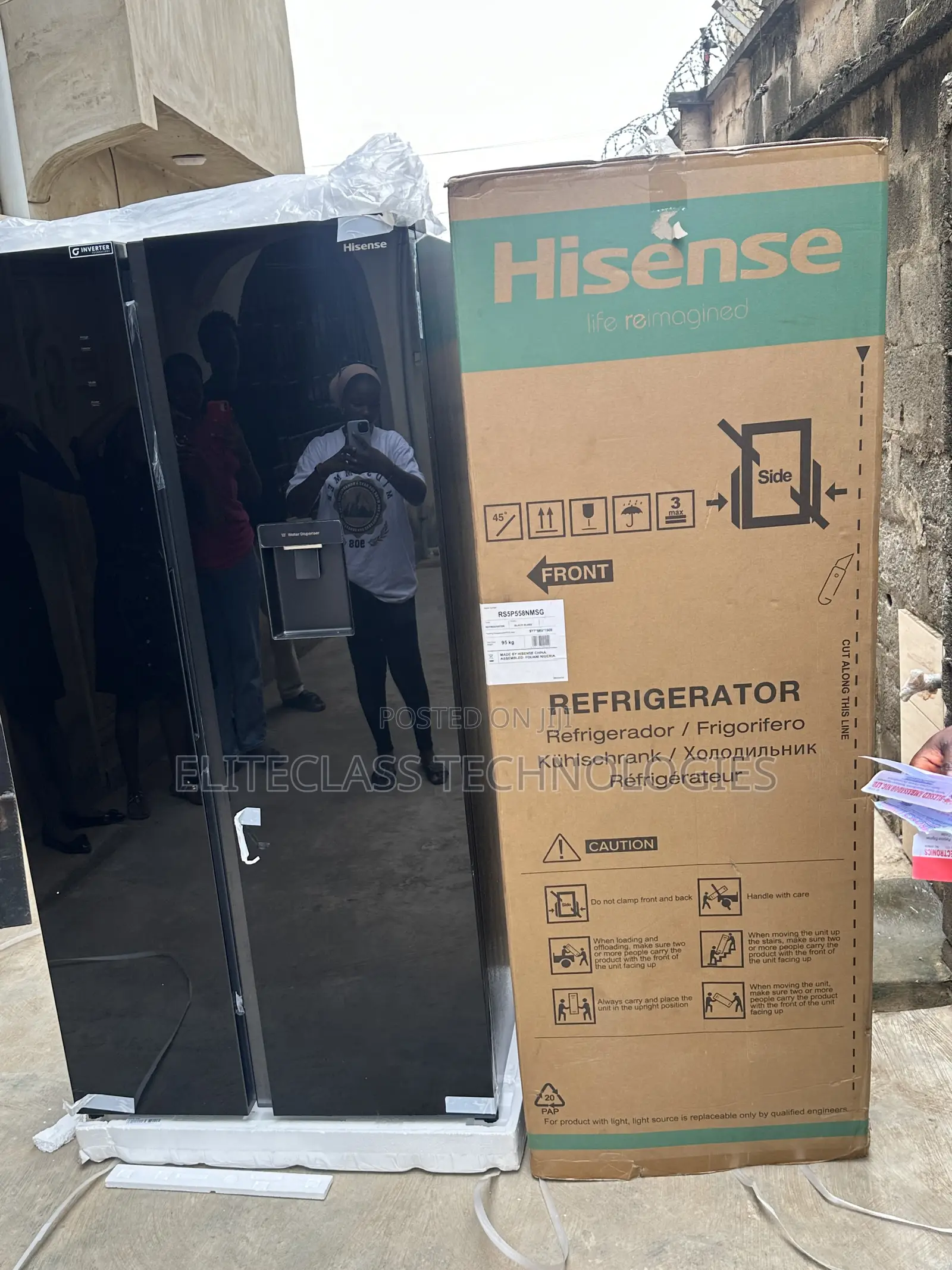 Hisense Familysize Sidebyside Refrigerator 529l Rs5p558nmsg
