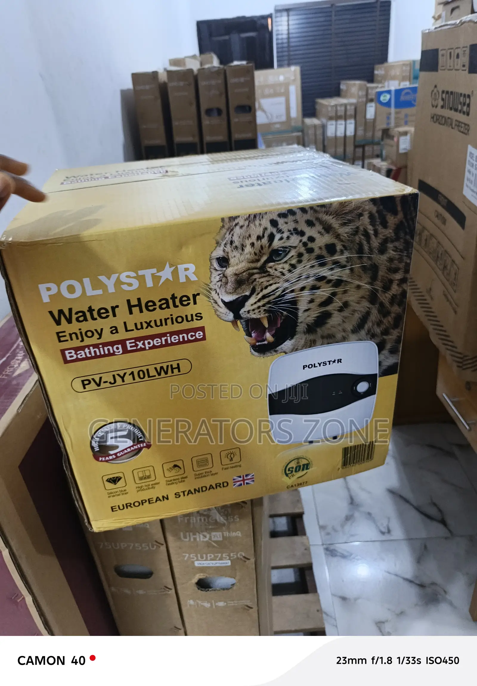 Polystar 10l Water Heater – Easy Mounting Pv-Jy10lwh