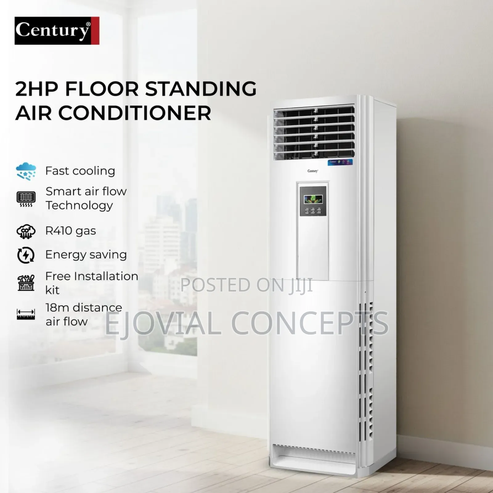 Century 2hp Floor Standing Air Conditioner With Kits