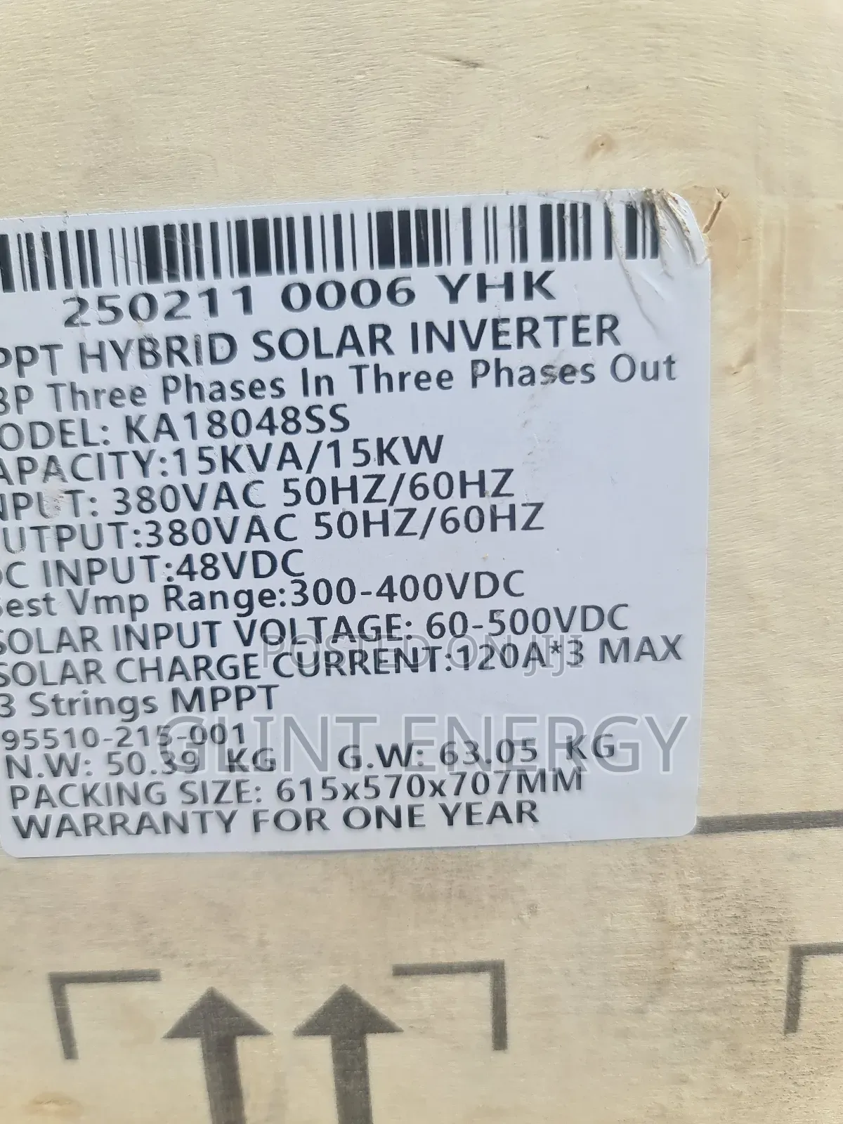 15kva 48v Yohako 3 Phase Hybrid Inverter