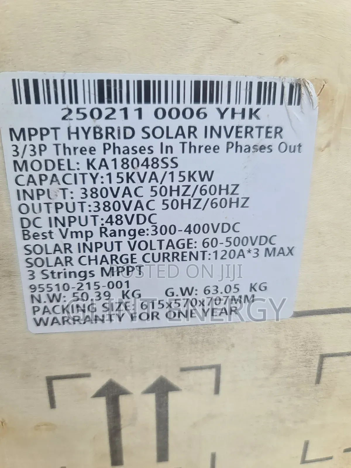 15kva 48v Yohako 3 Phase Hybrid Inverter