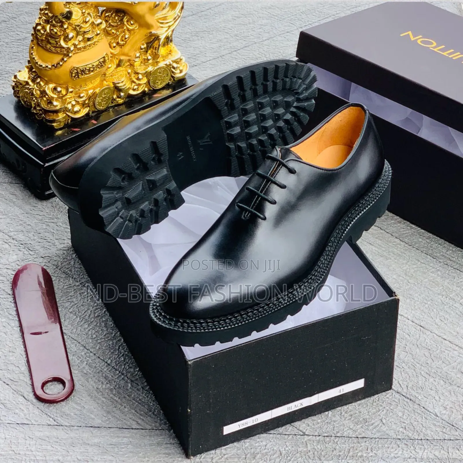 Black Color Louis Vuitton Luxury Shoe