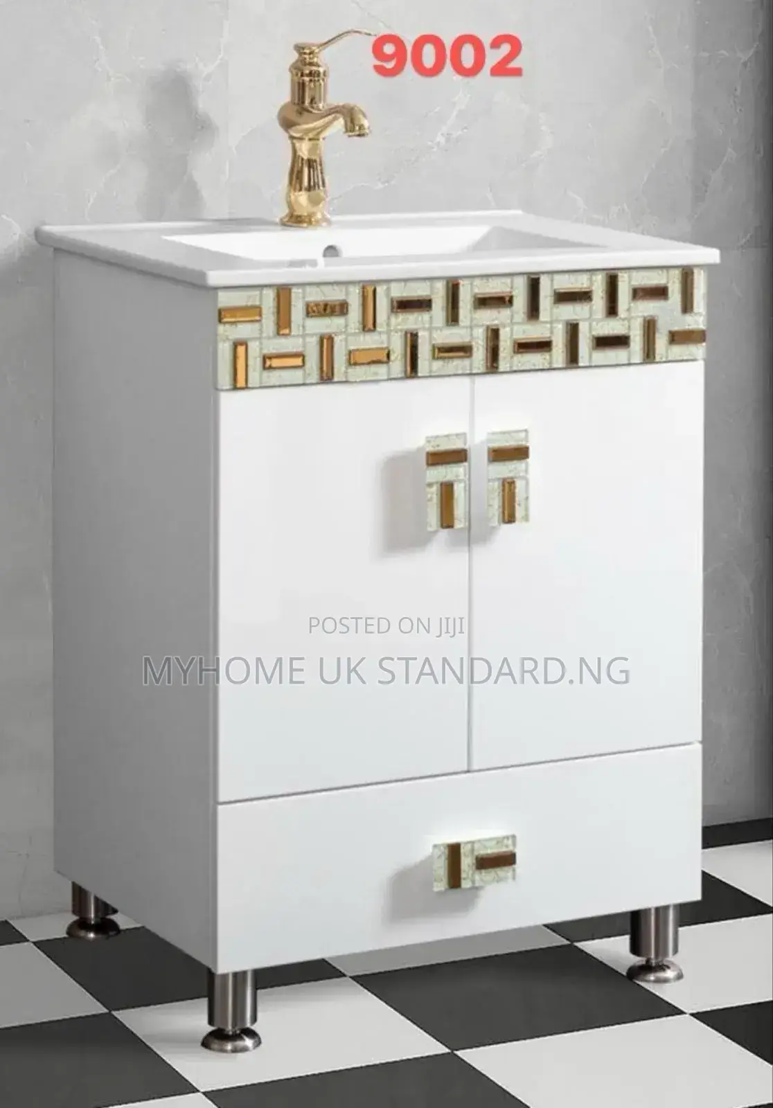 Double Door Bathroom Cabinet Basin
