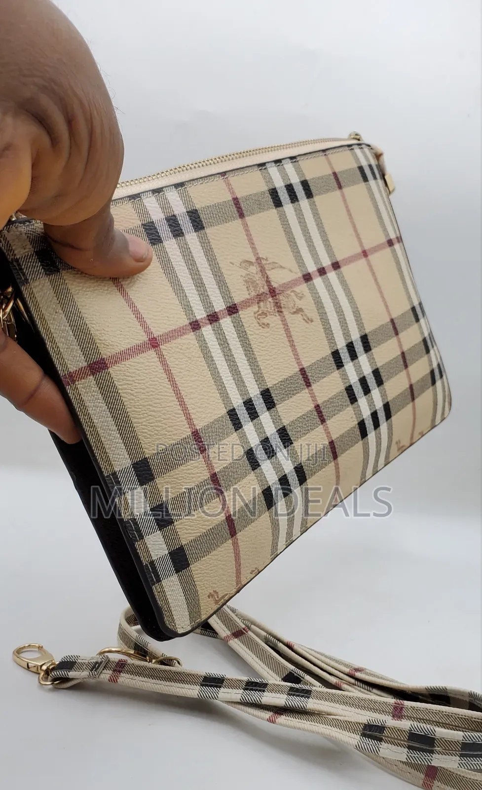 Stylish Classic Leather Men’S Luxury Wristlet Bag