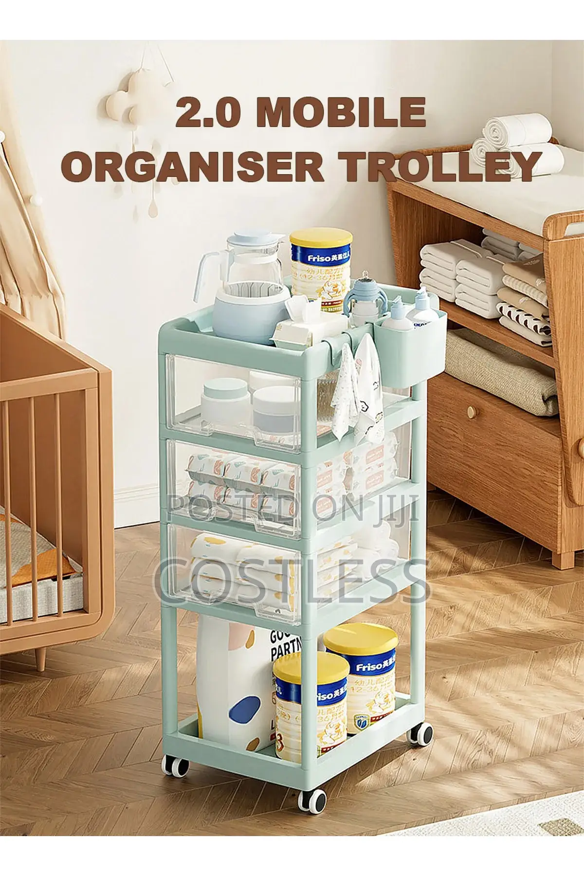 Beautiful Baby Storage Multipurpose Trolley Cart