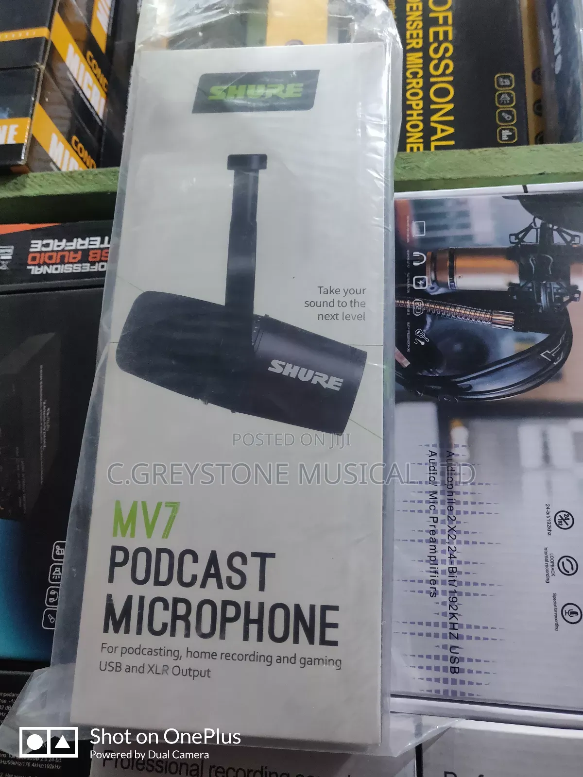 Podcast Shure Mic Mv7