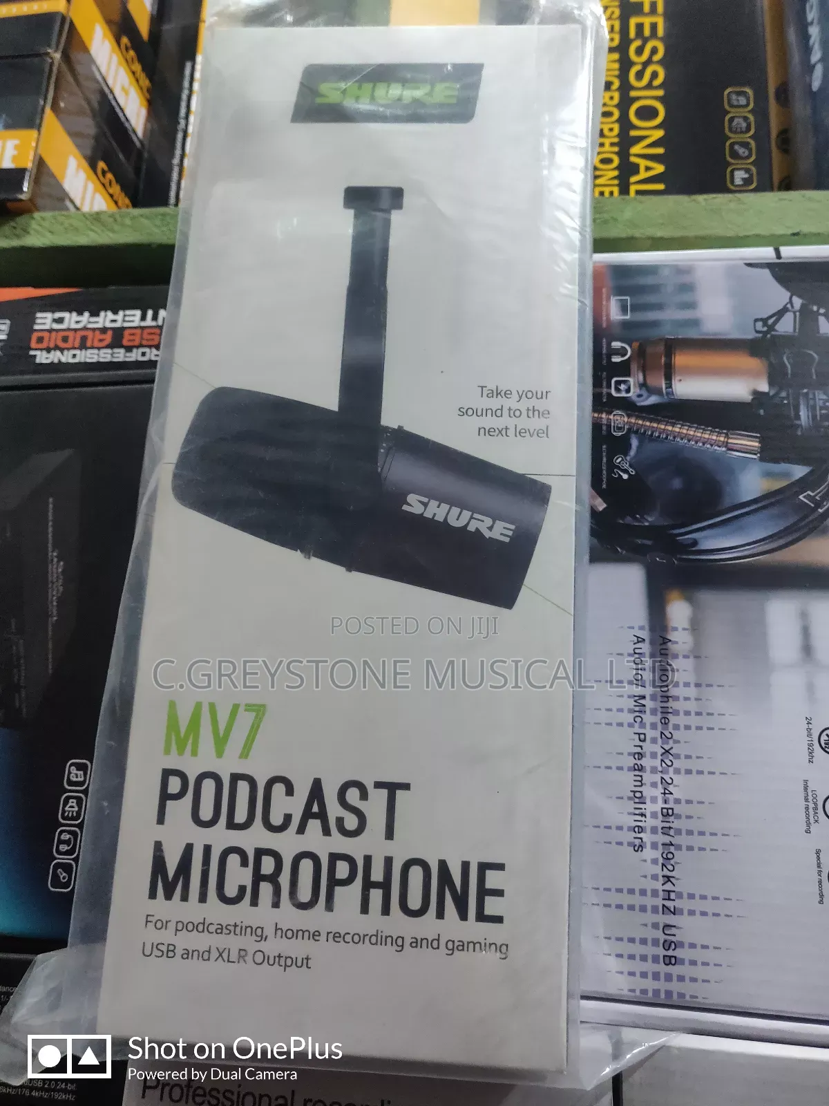 Podcast Shure Mic Mv7