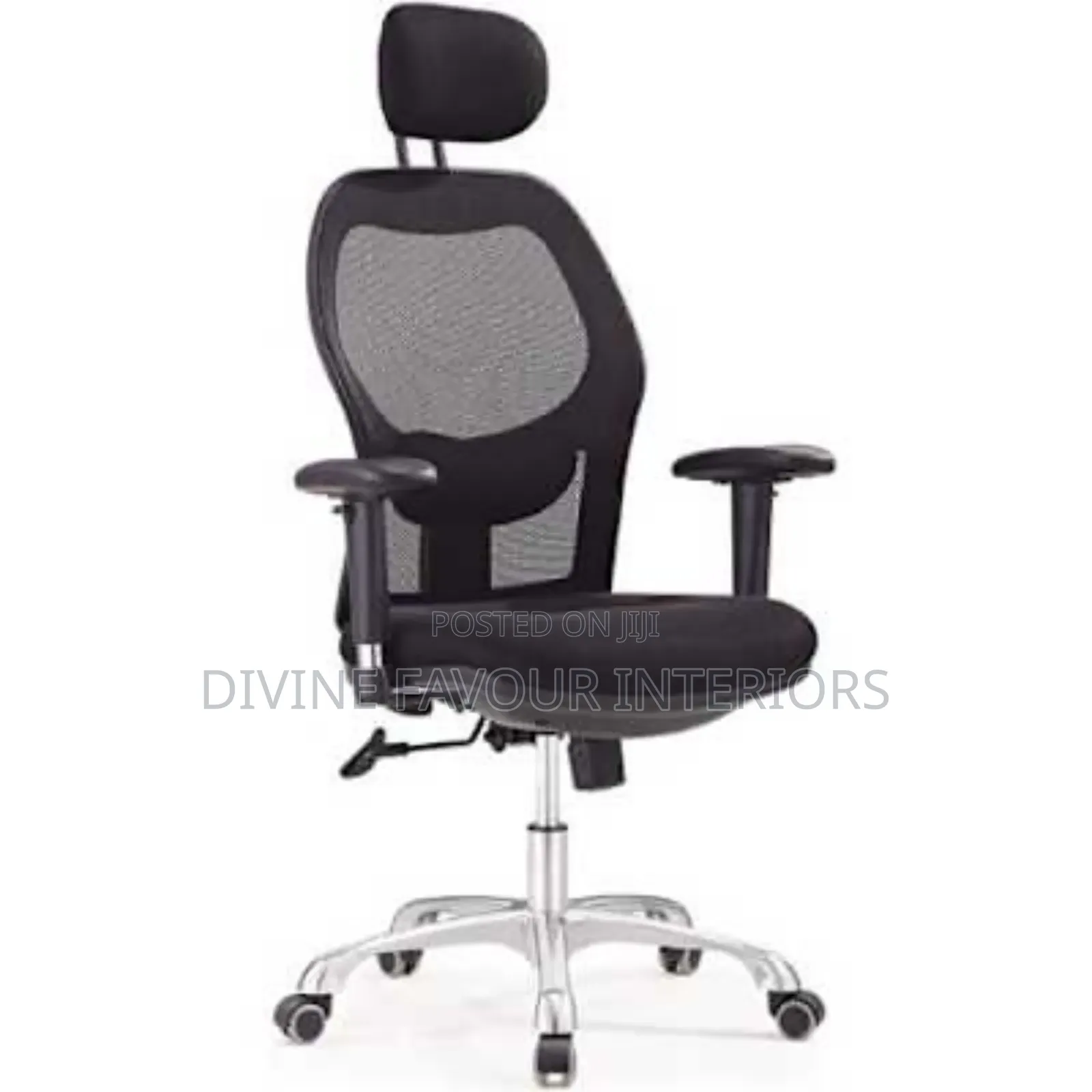 Swivel Mesh Office Chair With Adjustabl 3d Padded Armrest