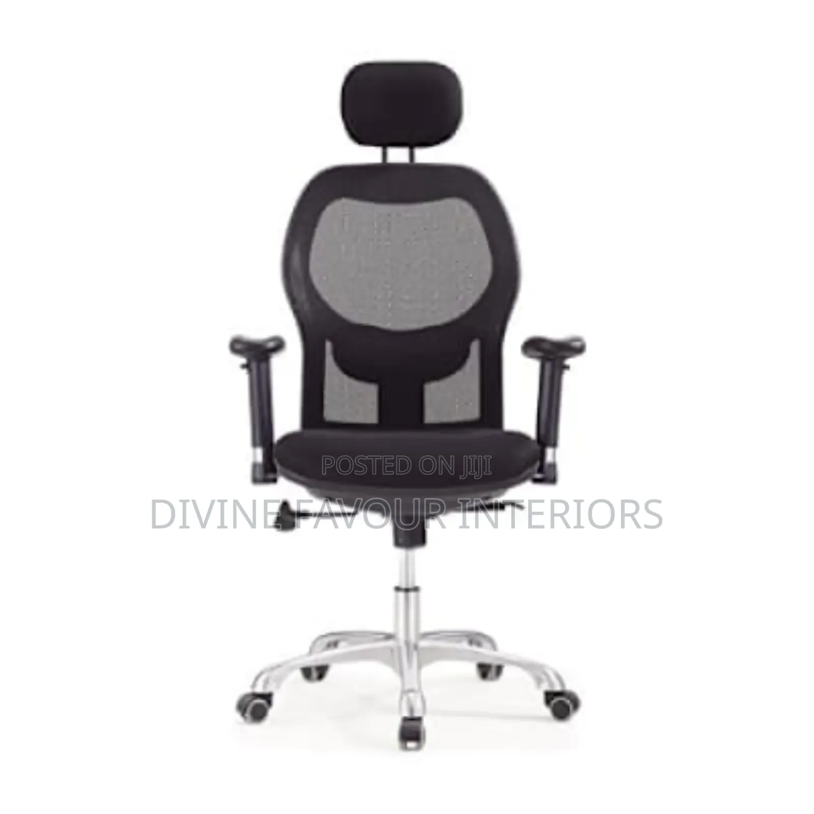 Swivel Mesh Office Chair With Adjustabl 3d Padded Armrest