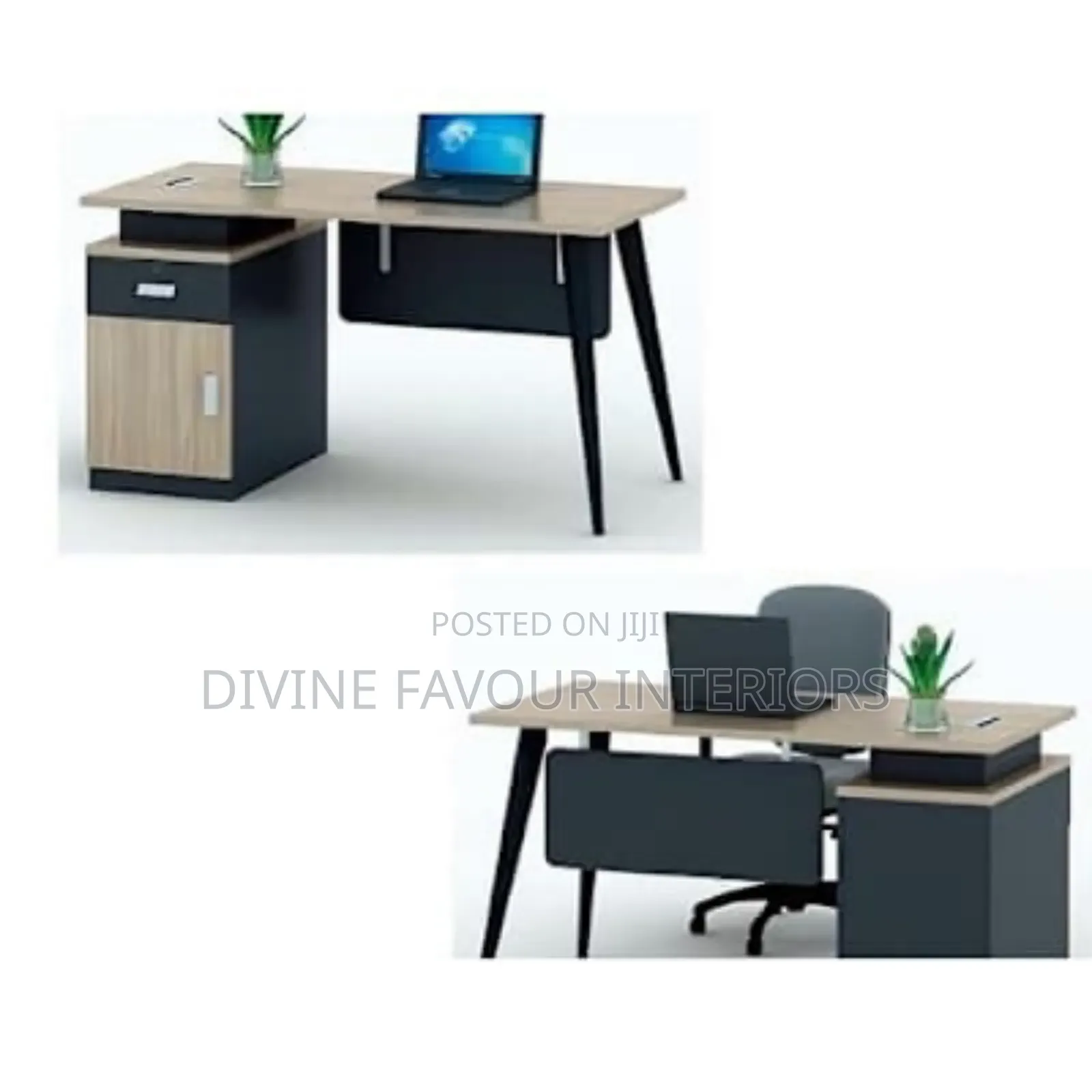 Modern Office Table With Drawers-1.2 Metre