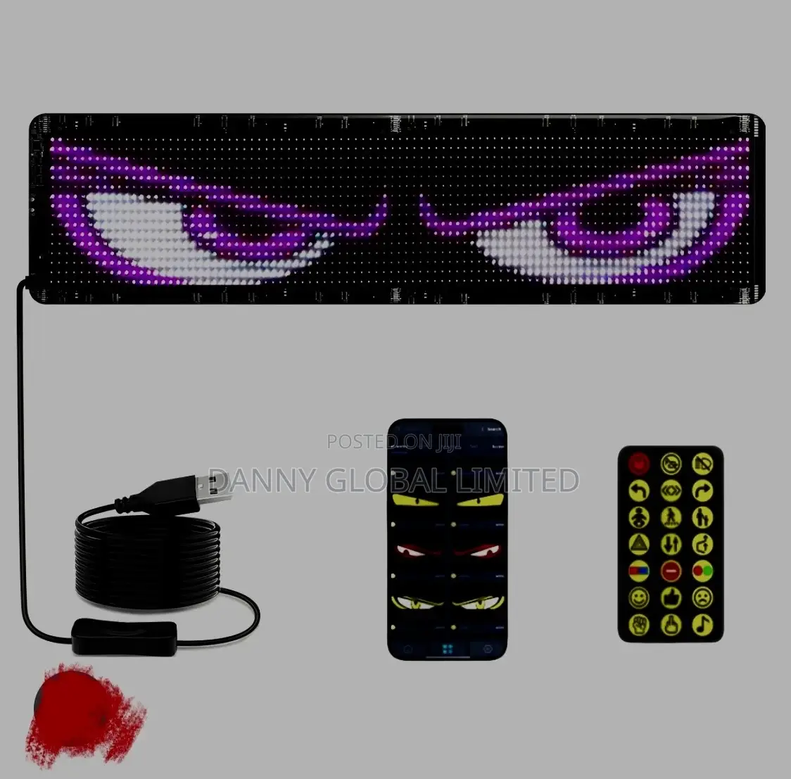 Colorful Windscreen Eye Led Reflective Lamp With Remote