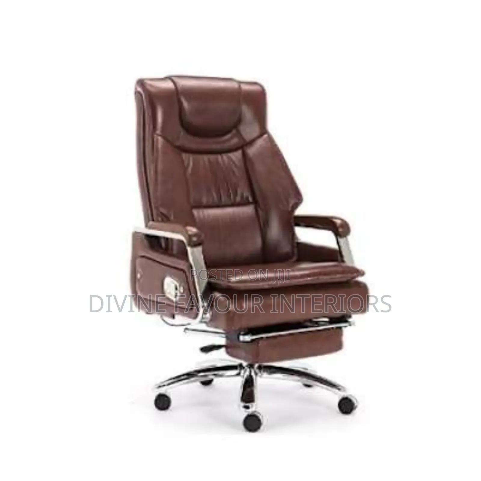 Executive High-Back Comfort Reclining Chair With Footrest