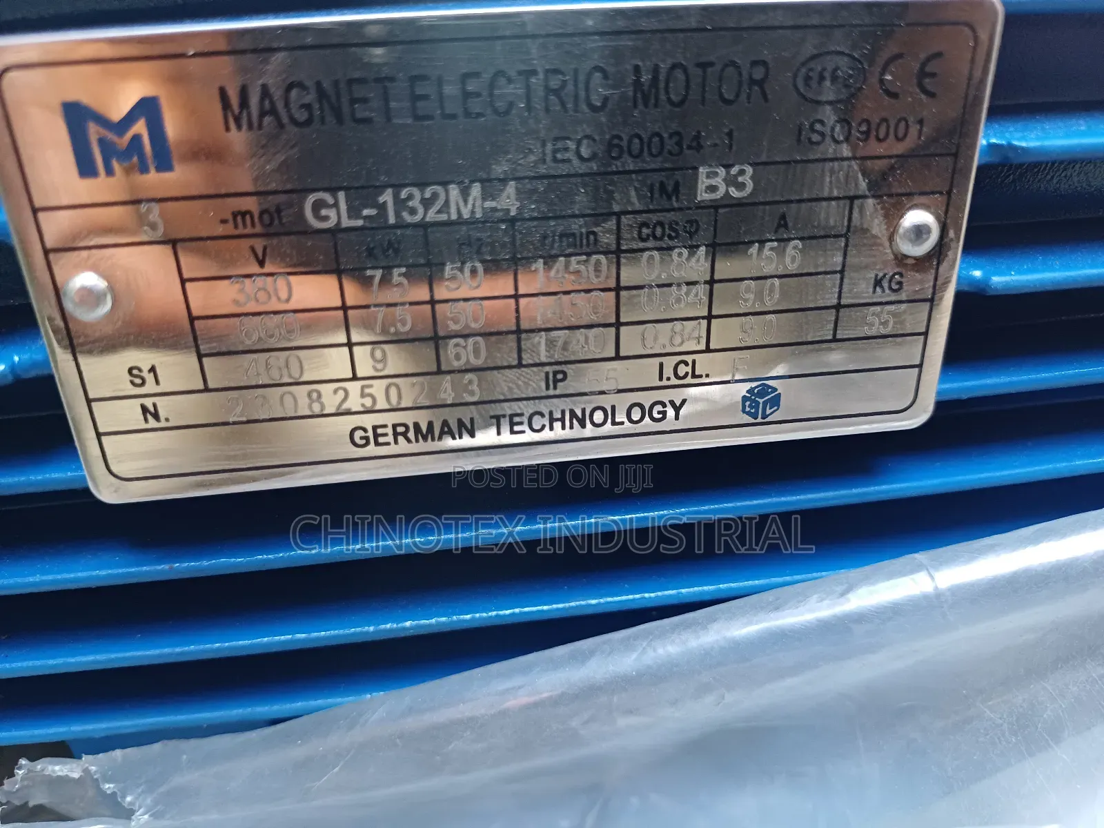 10hp/7.5kw Three Phase Electric Motor