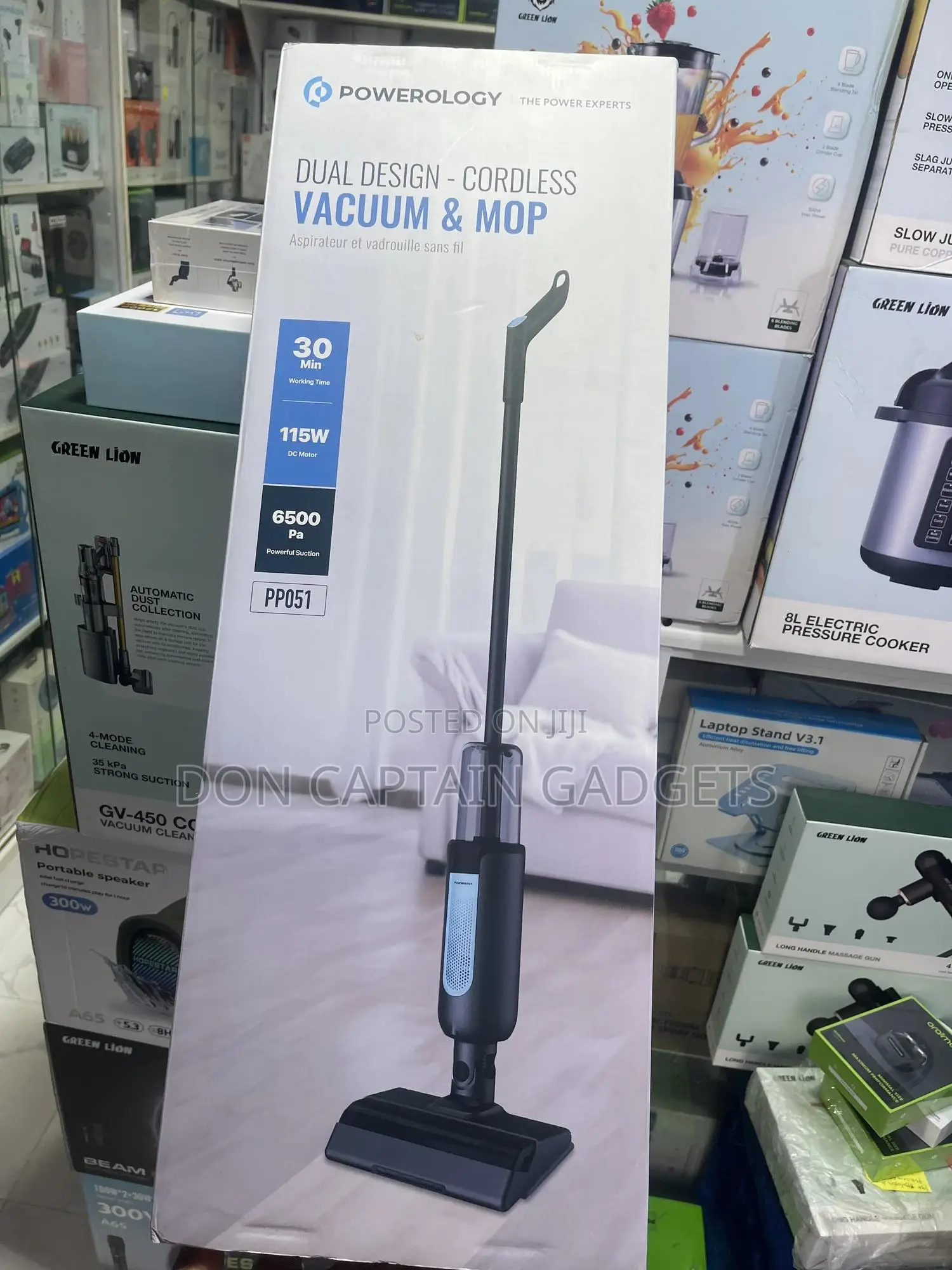 Powerology Cordless Vacuum and Mop 115watts Pp051