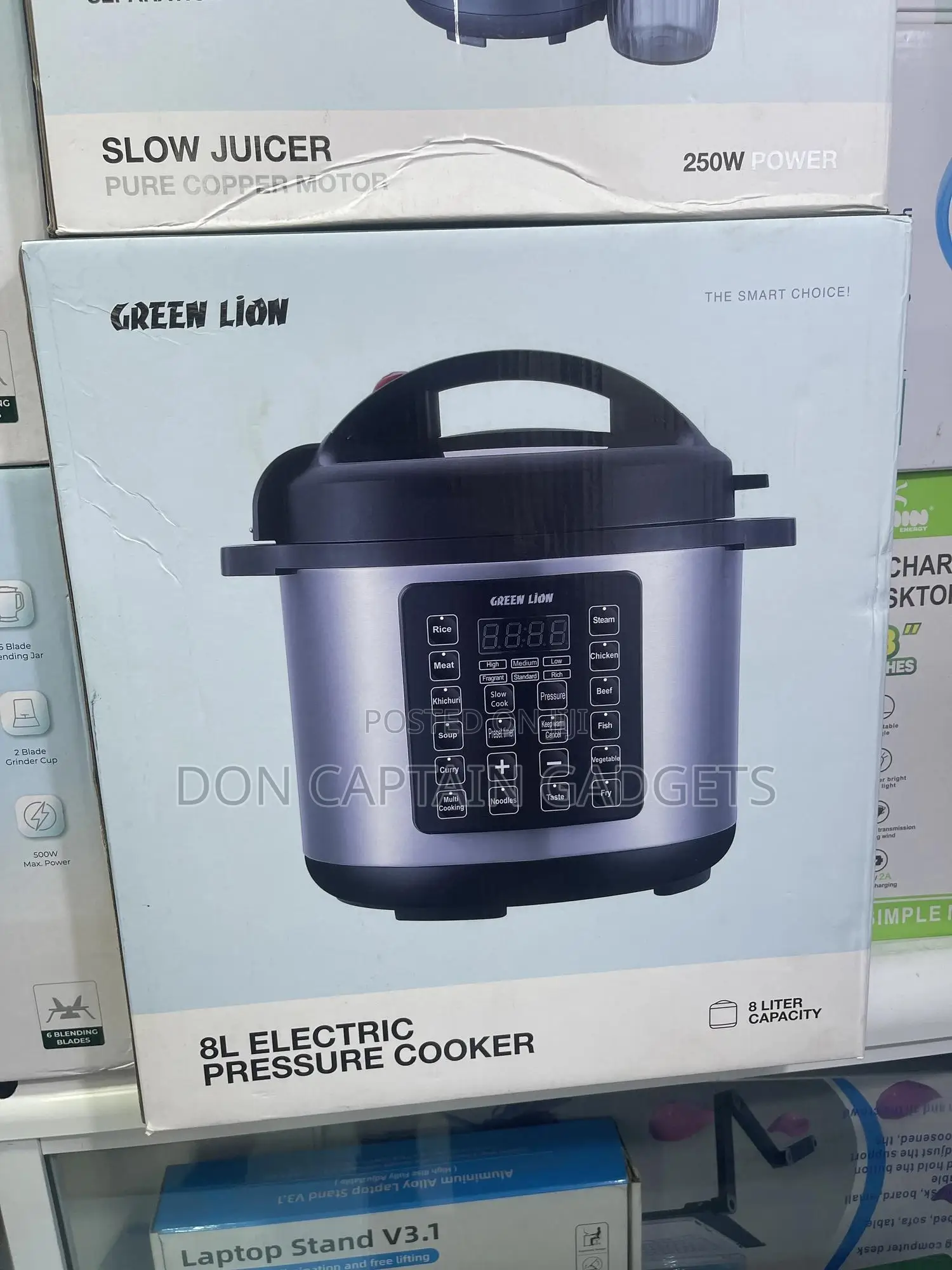 Green Lion Electric Pressure Cooker 8l Capacity