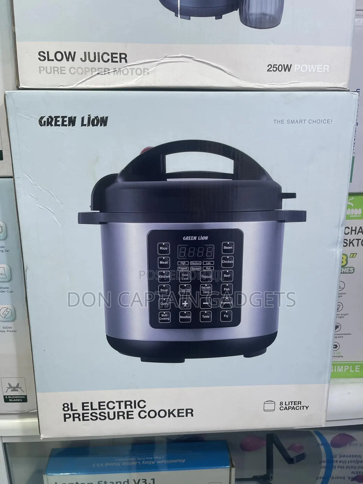 Green Lion Electric Pressure Cooker 8l Capacity