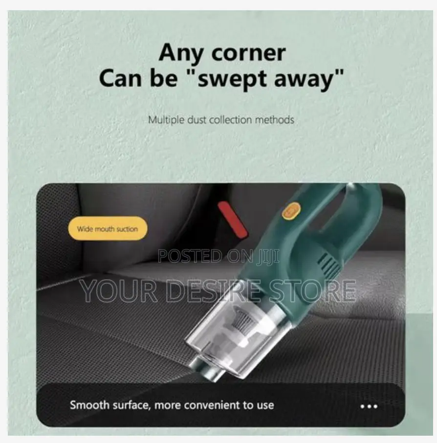 Cordless Extended Flat Nozzle Rechargeable Vacuum Cleaner
