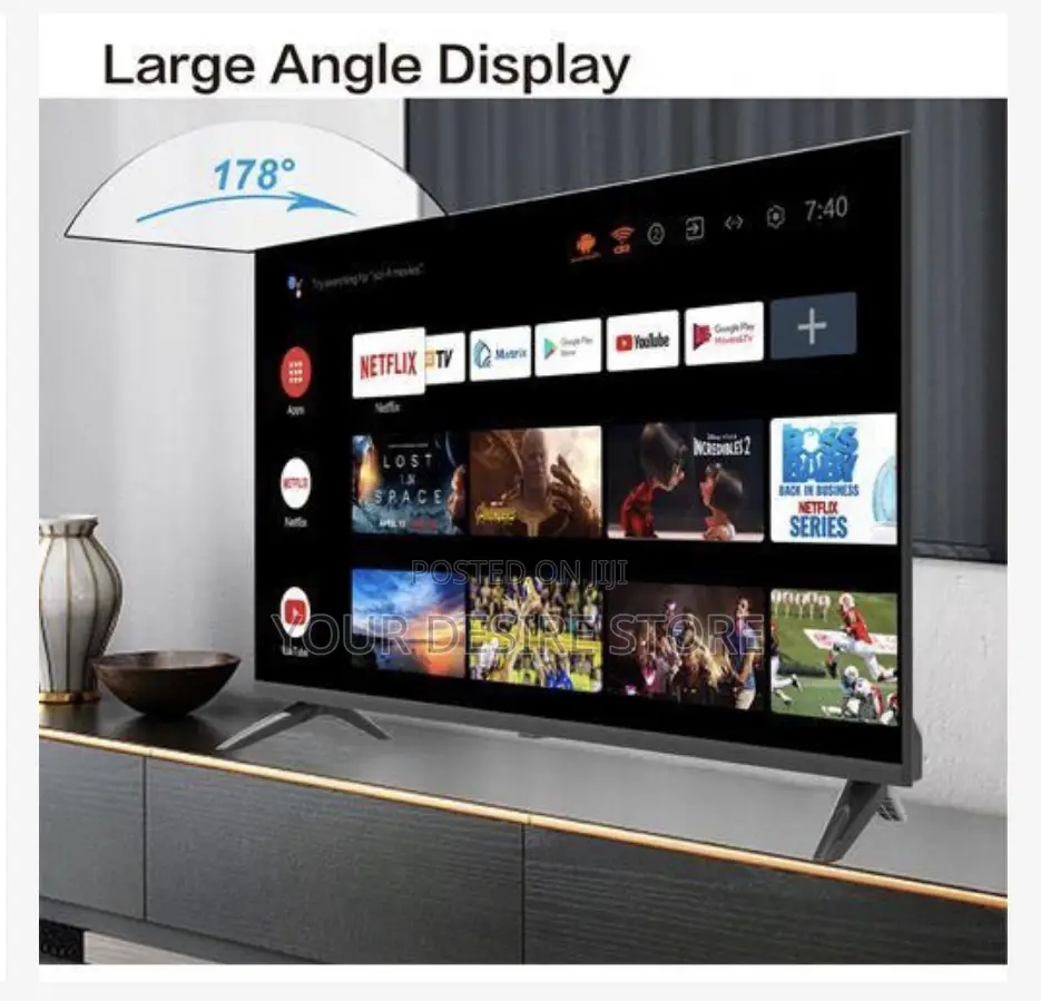 Hikers 32'' Frameless Android Smart Hd Led Tv - Black