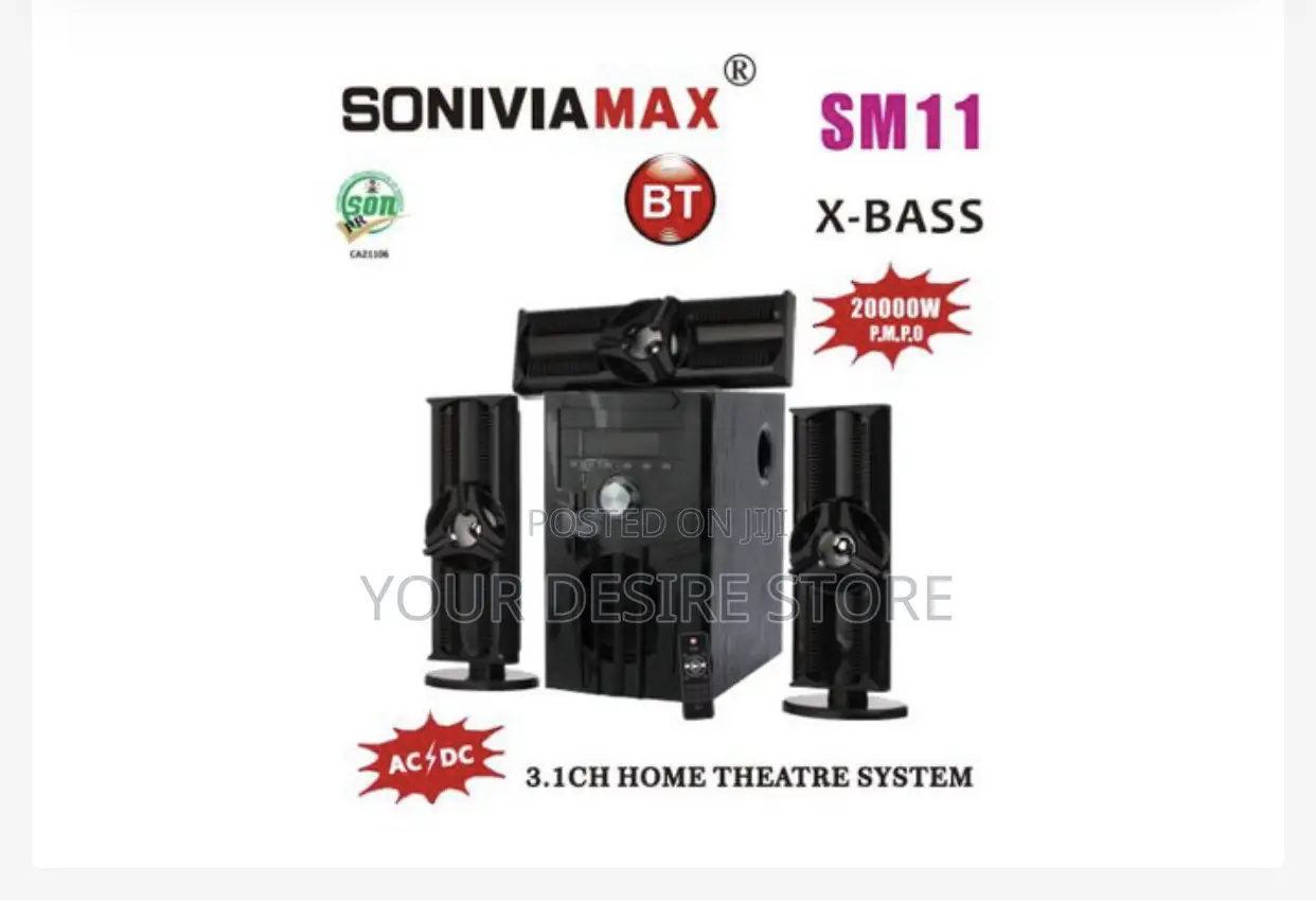 Sonivia Powerful Bluetooth Home Theater With Extra Bass