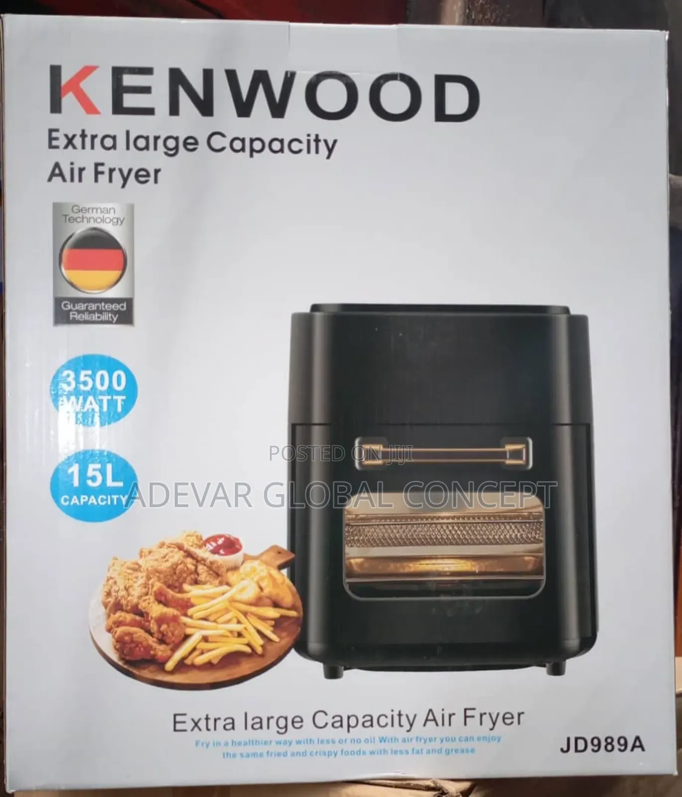 15l Kenwood Air Fryer - 3500 Watts