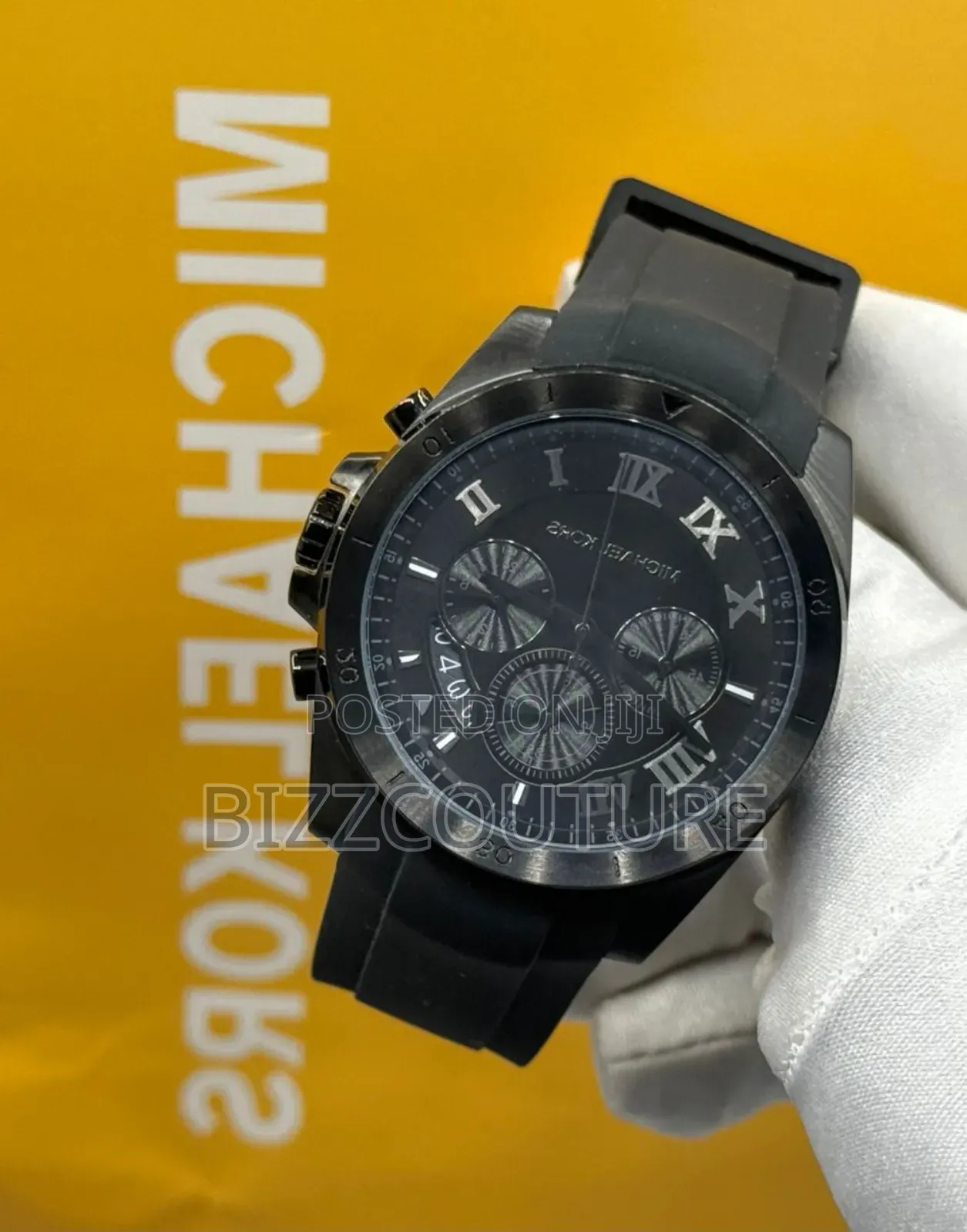 Original Michael Kors, Black Dial, Genuine Leather Watch