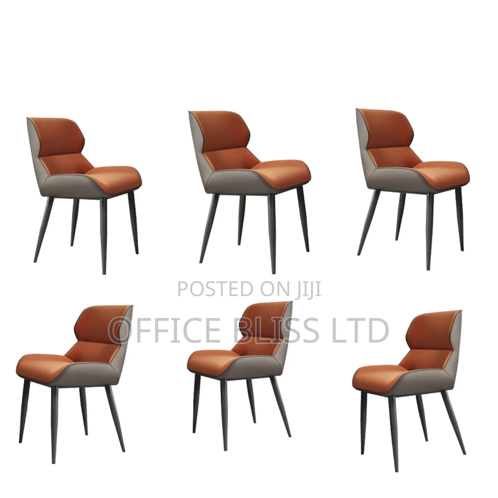Luxury Modern Dinning Chair- By 6( Orange)