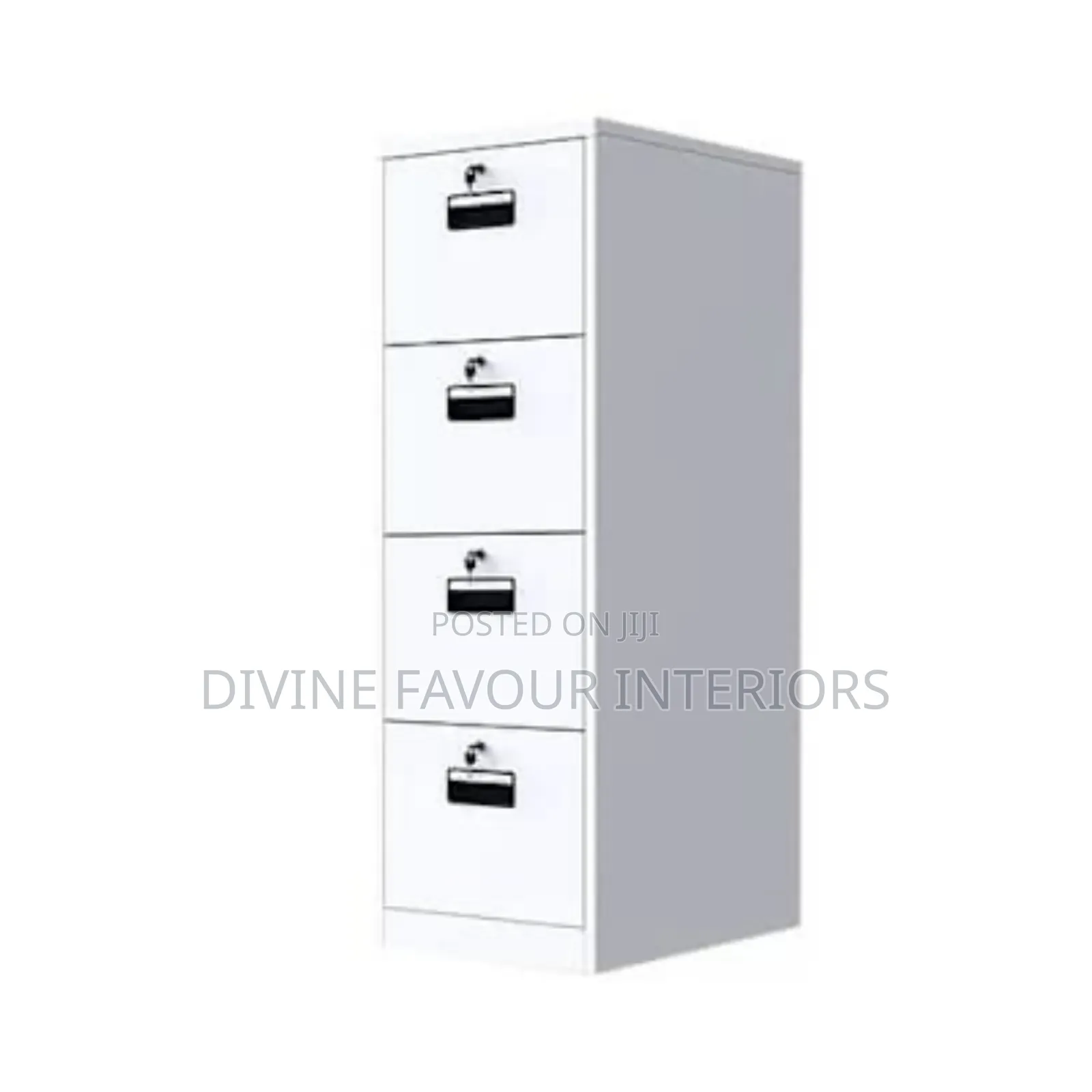 Modern Office File Cabinet With Separate Keys - 4 Drawers