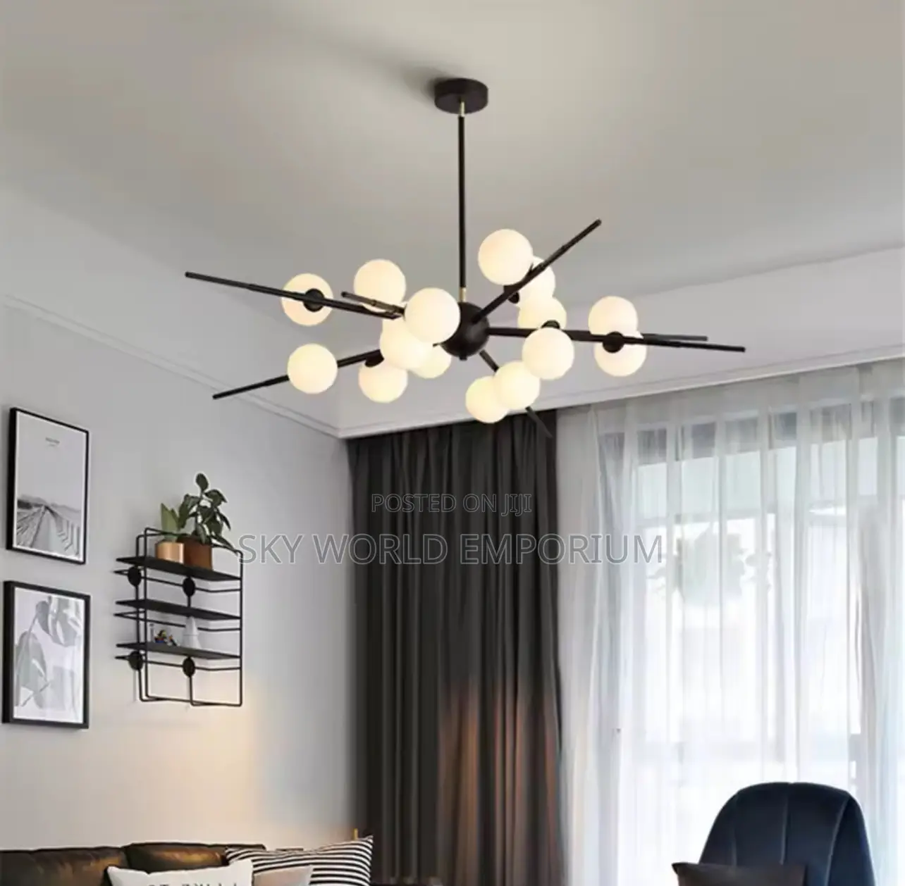 Chandelier Designer Glass Ball Hanging Light