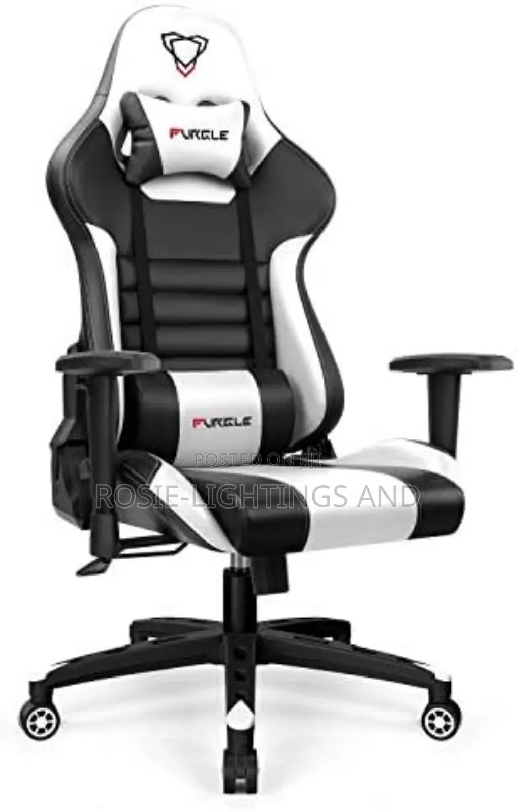 Executive Furgle Ergonomic Gaming Chair(Black White)