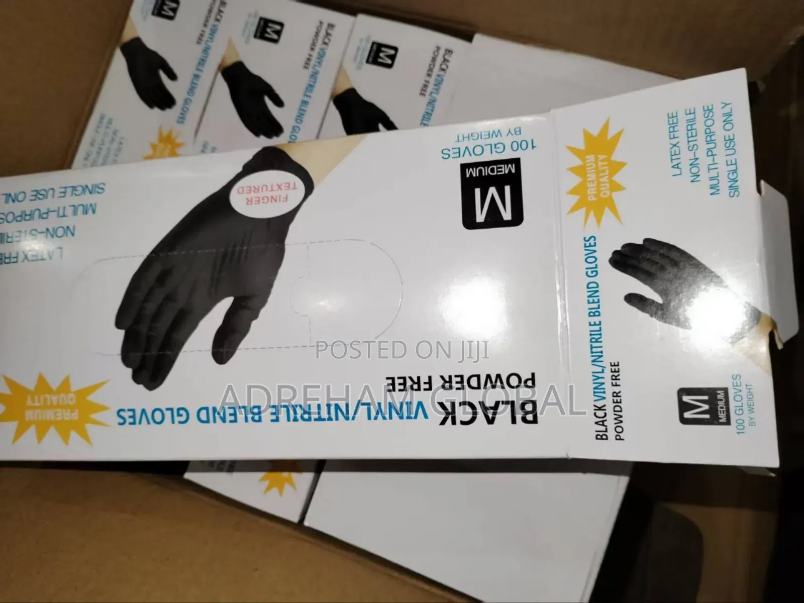 Black Nitrile Powder Free Glove (100 Pieces)