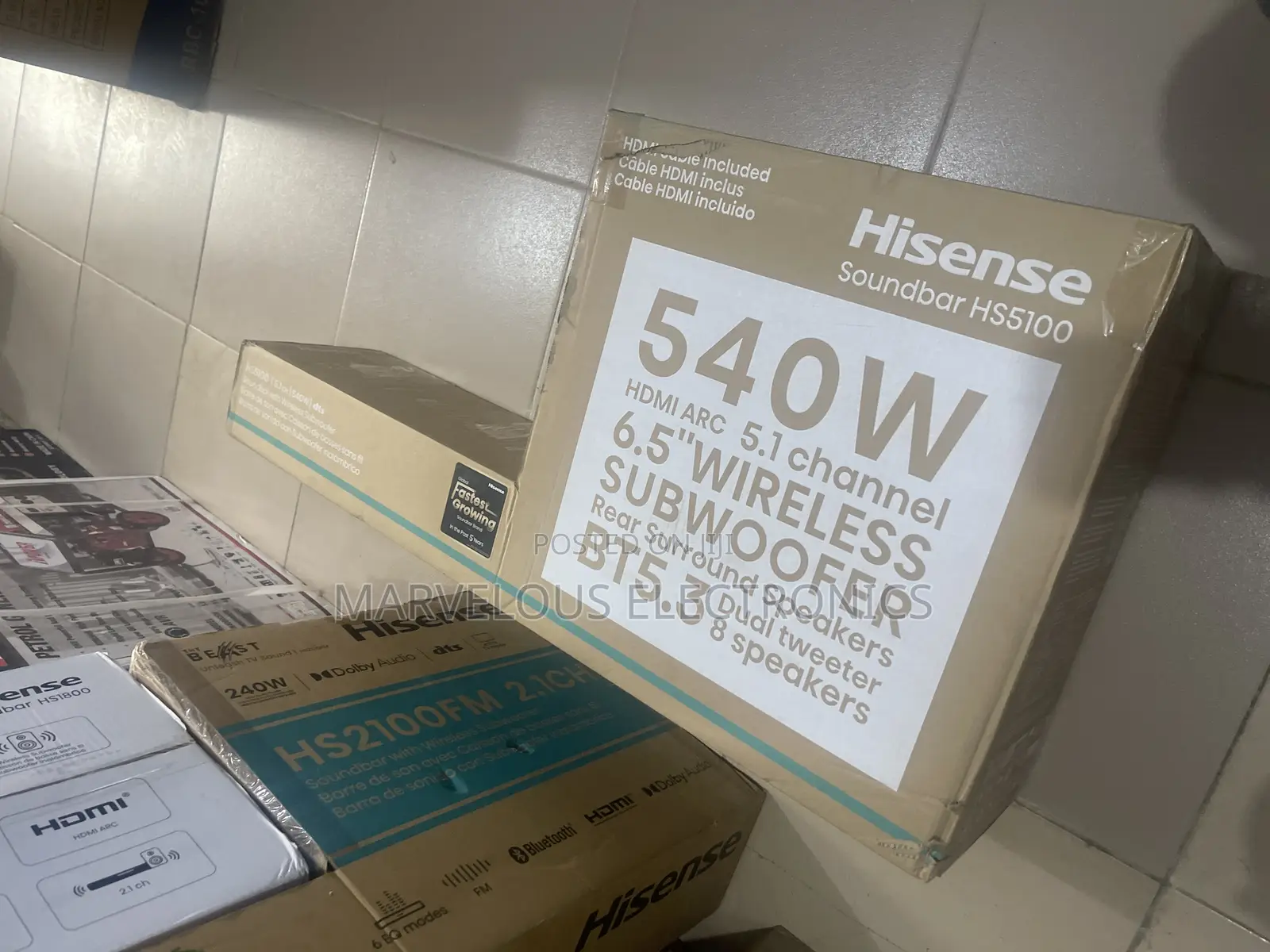 Brand New Hisense 540wat Sound Bar Sound System