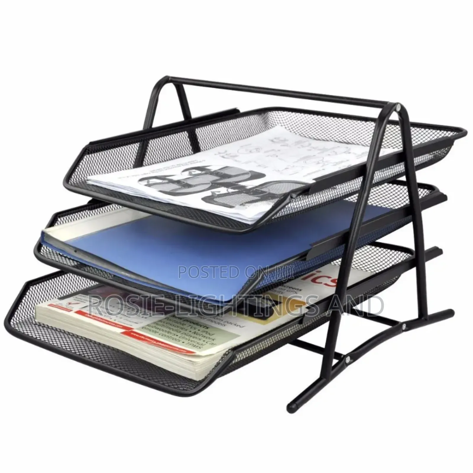 3 Tier Office Metal Desk Organizer